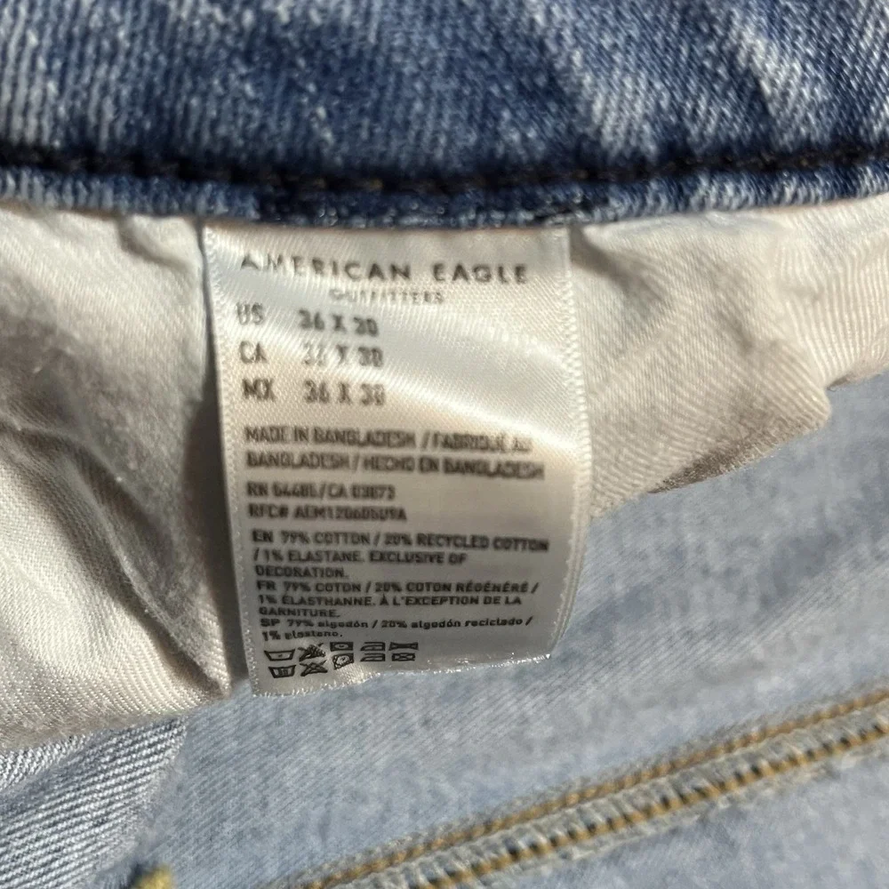 American Eagle Jeans Mens 36x30 Light Wash Athletic Fit EasyFlex Stretch 36x28